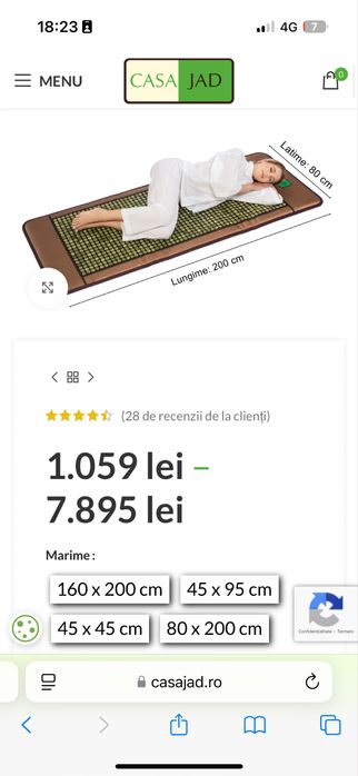 Saltea cu turmalina si pietre de jad