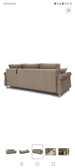 Продам диван прямой, цвет кофе