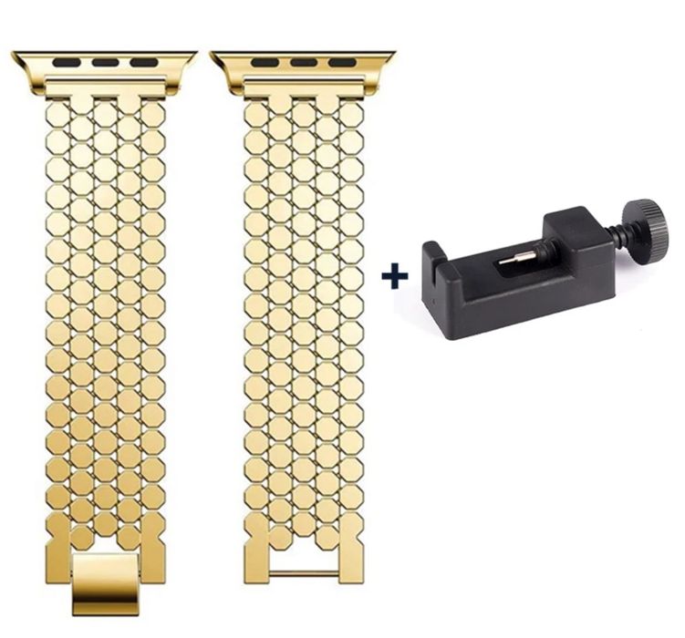 Curea Husa Metalia Clips Ceas Compatibila Apple Watch Iphone