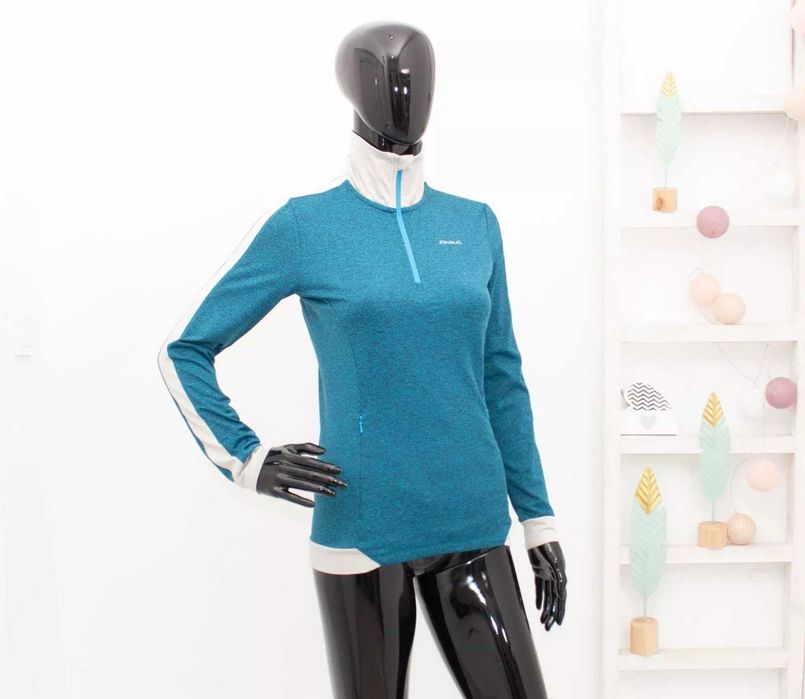 JOHAUG дамска блуза термо бельо с цип и висока яка за ски XS