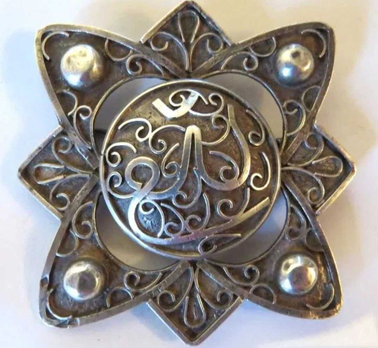 Brosa  persana , argint, superba