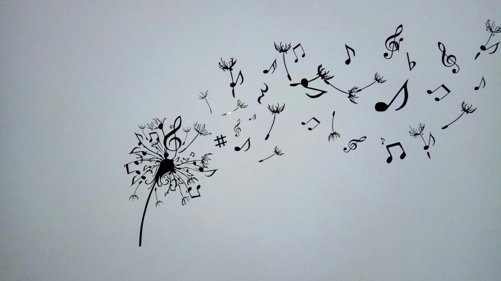 Autocolant wall sticker Music Papadie