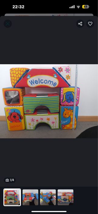 Sac de dormit bebeluși, cuburi mari din burete