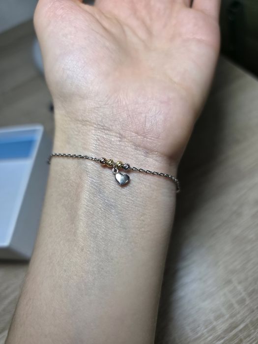 Серебряный браслет нежный