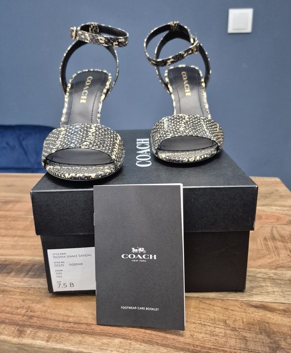 Sandale cu toc COACH