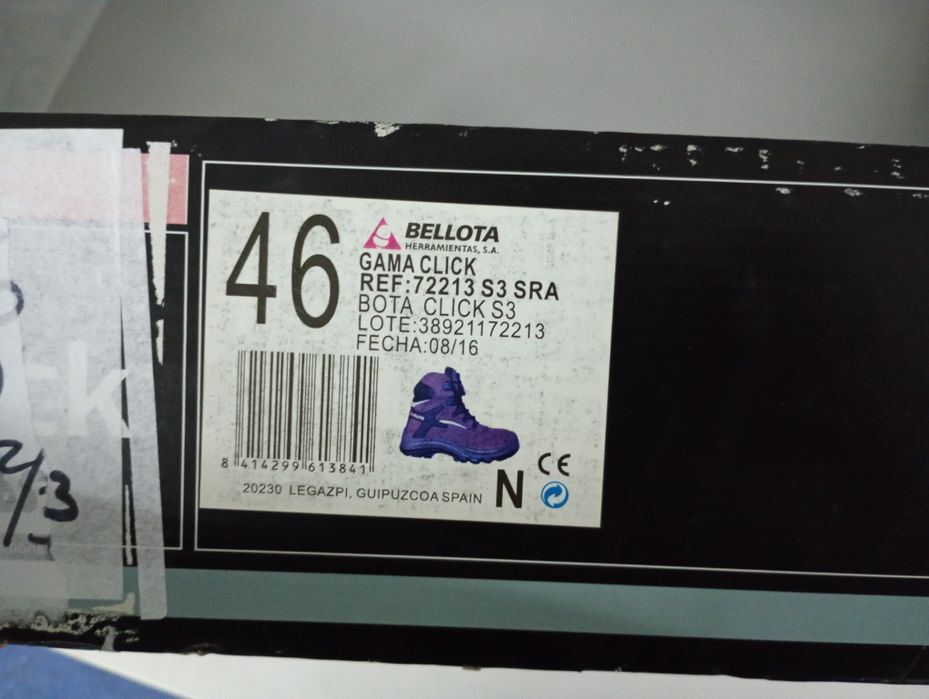 Bocanci de protecție din piele 47 / Ghete cu protectie