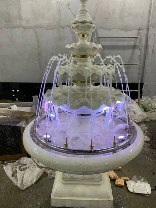 Строим фонтан из искусственного камня