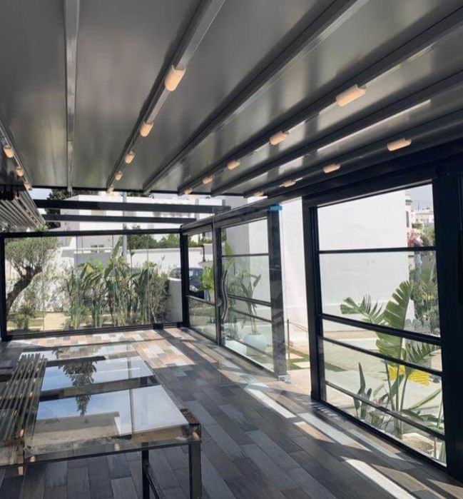 Pergola PRET PRODUCATOR retractabila bioclimatica