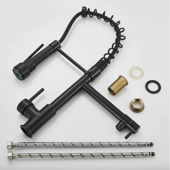 Кухненски смесител / черен мат /