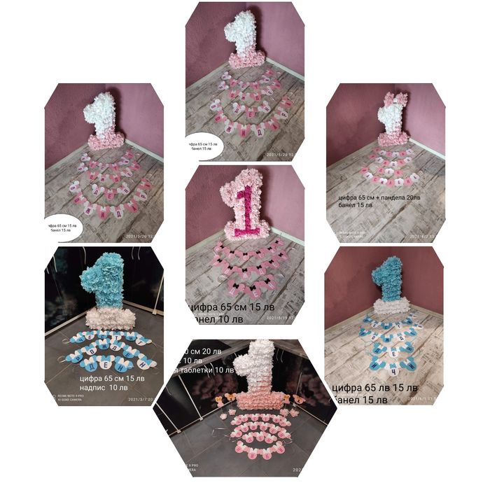 Цифри и украса за рожден ден