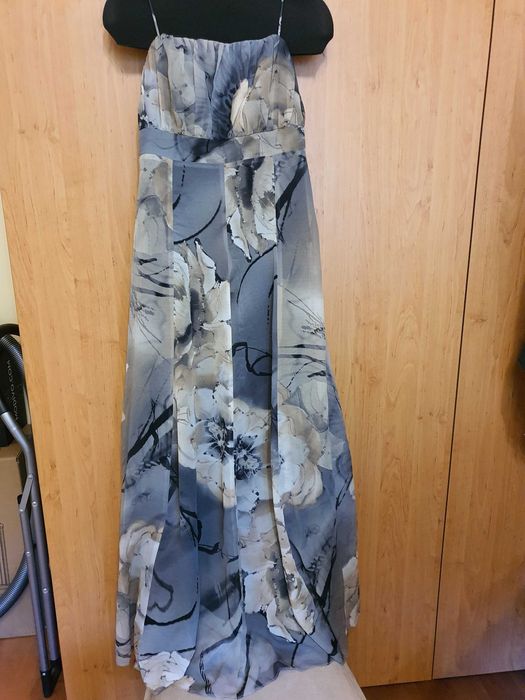 Дамска рокля от коприна, дълга, елегантна