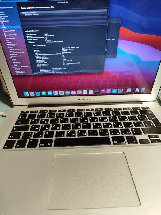 Macbook air a1466 без батареи 2014 года