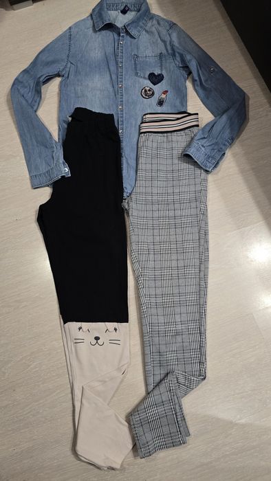 Лот клинчета+ризка за момиче 152см