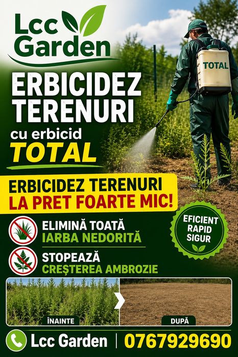 Ofer servicii de tuns gazon / iarba si intretinere spatii verzi