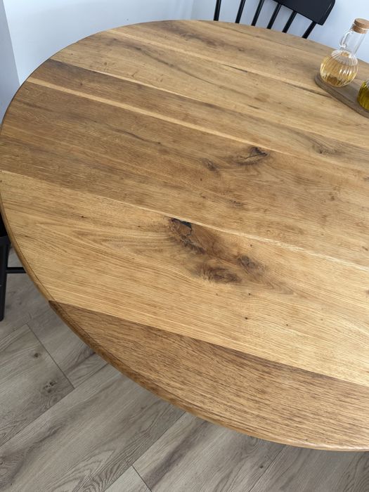 Masa rotunda lemn masiv stejar