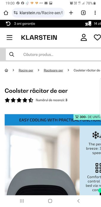 Răcitor de aer, Maxfresh, ventilator, 4 în 1, 6 l, 65 W ...