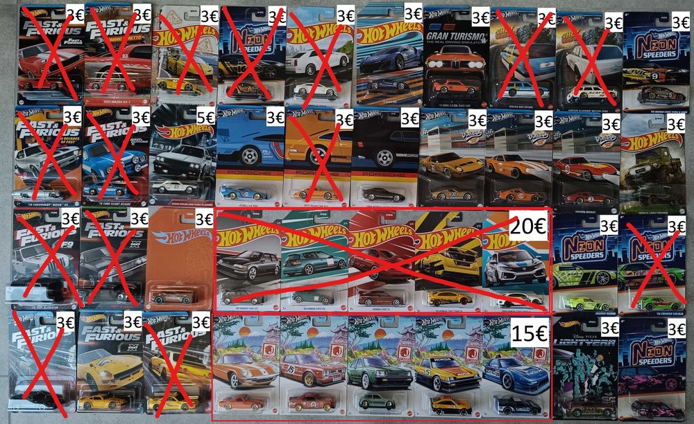 Hot Wheels Mainline 2€ / Set-ве 2021 - 2024