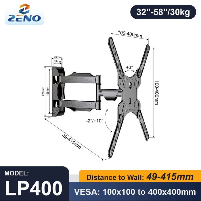 “Televizor uchun kranshteyn  32–75 dyum, kuchli va sifatli”
