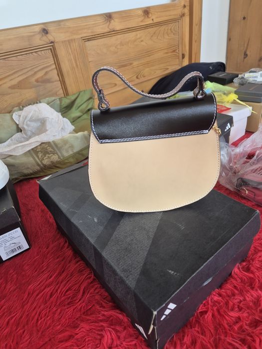 Дамска чанта  естествена кожа Италия MiaTomazzi