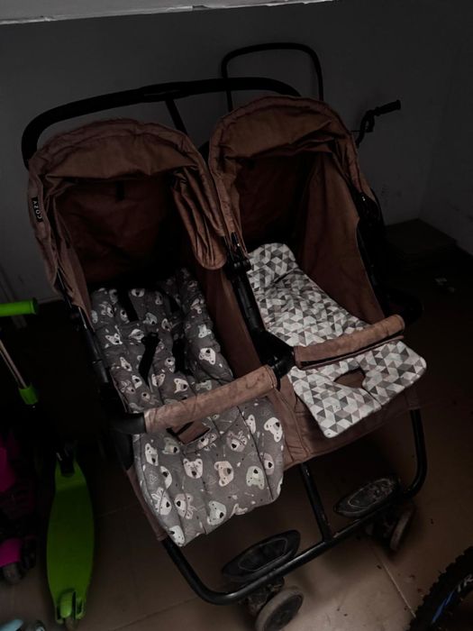 Велосипед, коляска, санки