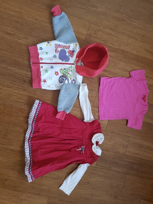 Лот 35 маркови детски дрешки за момиче ръст 80 см (9-12 месеца)