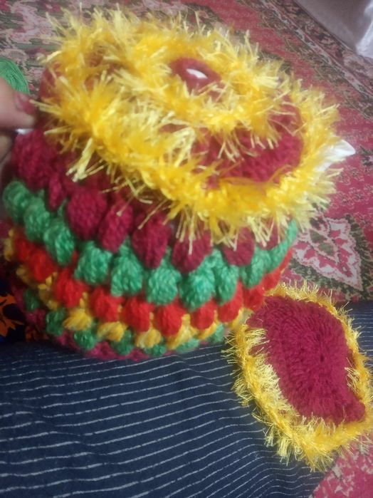 Вязанный на чайник и под чайник