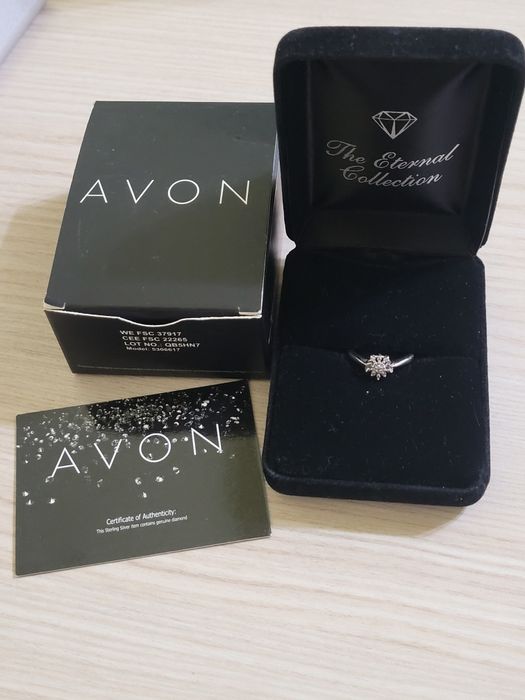 Inel argint cu diamant Abellina Diamond de la Avon, marimea 6
