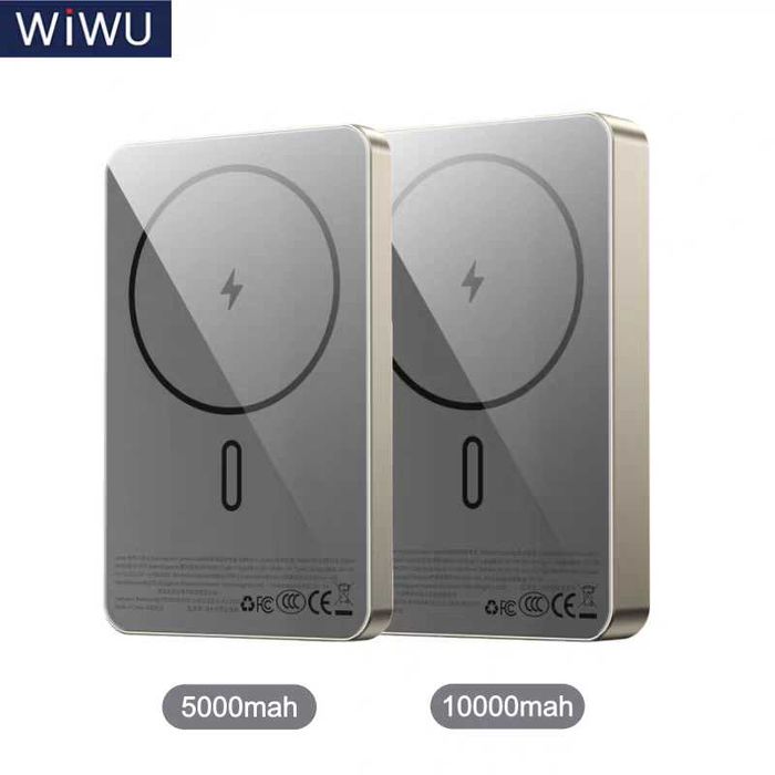 WiWU P15 Ультра Тонкий 10000mAh CCC Magnetic 20W Power Bank iPhone 17