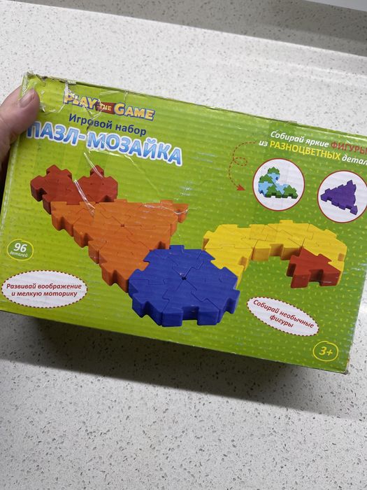 Развивашка для детей | пазл-мозайка + червечок