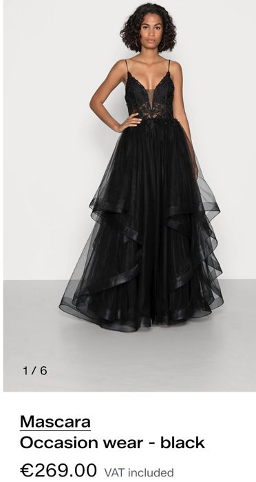 Черна бална рокля Mascara