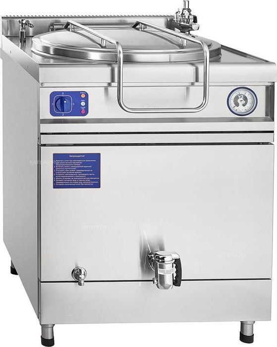 Котел пищеварочный
КПЭМ-160/9 Т с
цельнотянутым сосудом