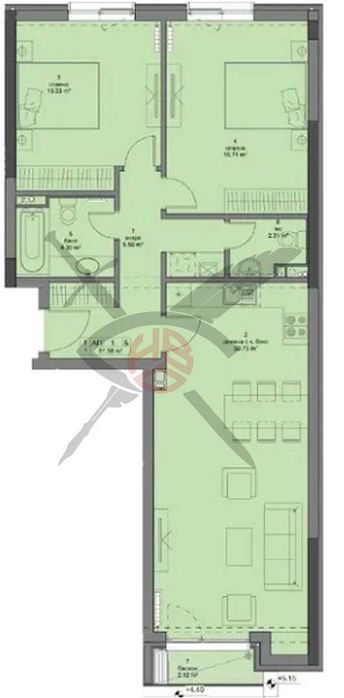 Продава се Тристаен апартамент в София, Кръстова вада - 109 кв.м за 4247 €/кв.м - Снимка #1