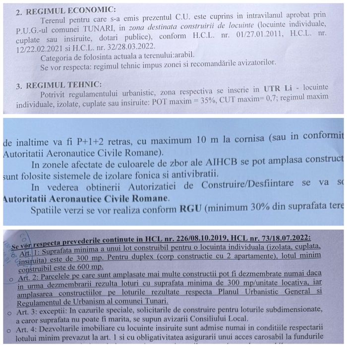 Teren Intravilan Tunari/Dimieni