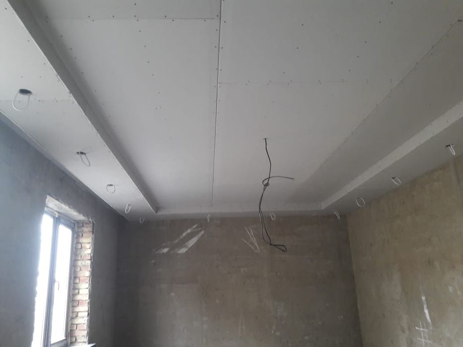 Гипсокартон работа 2000тг