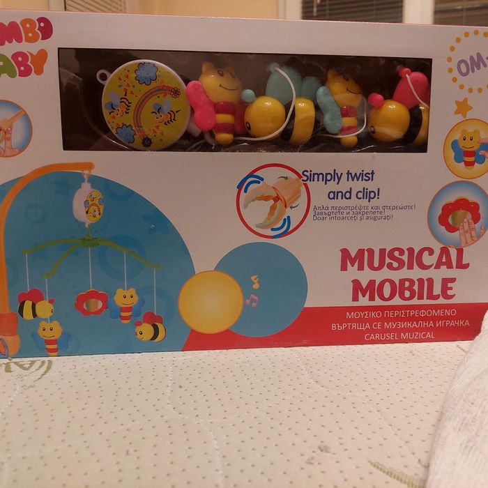 Jumbo baby musical mobile въртяща се музикална играчка