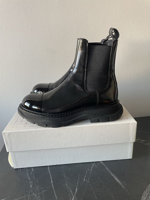 Bocanci de piele Alexander Mcqueen
