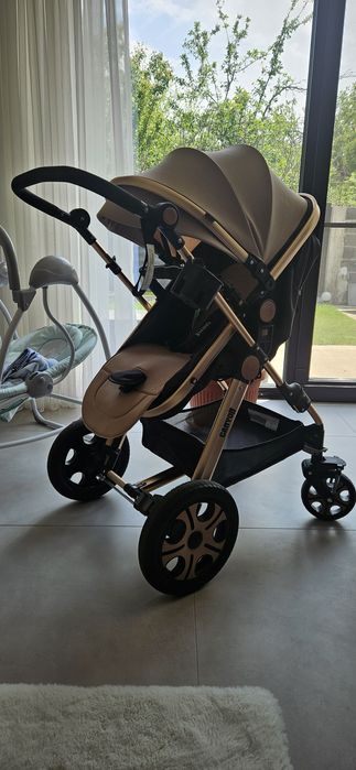 Бебешка и детска количка със сенник и две положения на коша