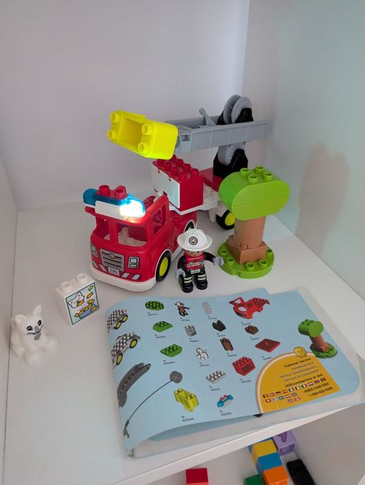 DUPLO Autospecială de pompieri 10969, 2 ani+, 21 de piese