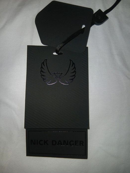 Из Америки, рубашка-поло, бренда Nick Danger white/honey mustard/black