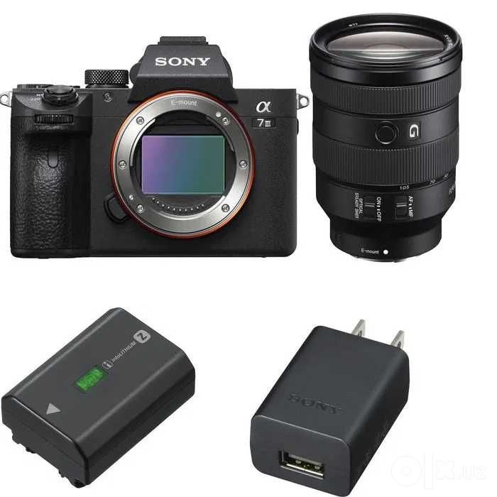 Sony A7 III 24-105mm F4 G master holati yaxshi faqat naqd pulga