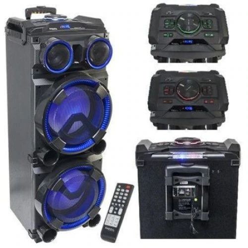 Boxa Profesionala Portabila Ibiza 2 X 12 Inch/30 Cm Bluetooth SCHIMB