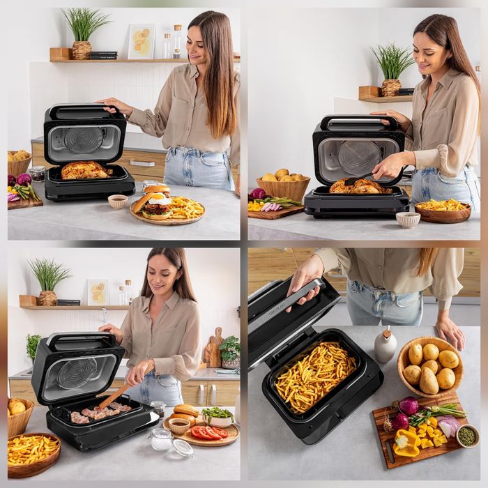 Фритюрник,Грил,Фрайър Cecotec Cecofry FireDome6000,2400W,6режима,4нива