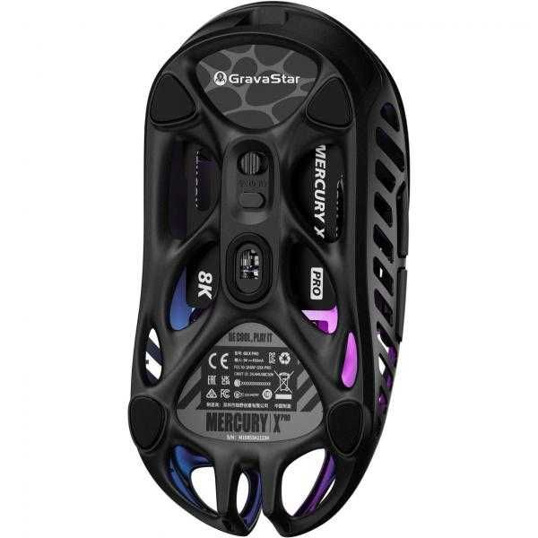 Беспроводная мышь GravaStar Mercury X Pro Black 8K