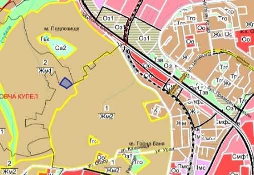 Продава се Парцел в София, Горна баня - 5304 кв.м за 130 €/кв.м - Снимка #2