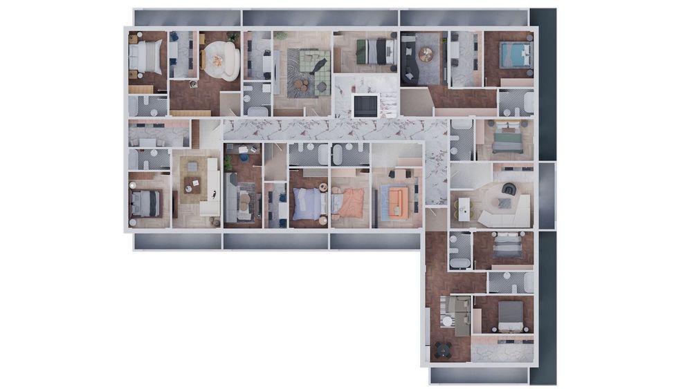 Apartament 2 camere Park 4 Residence Lumina