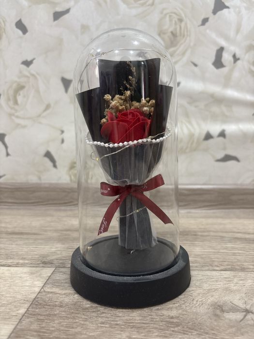 ночник роза в колбе