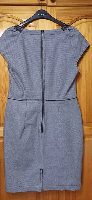 Рокля на Rosi Fashion с Декорации Кожа в стилен "Пипит"!НОВА с Етикет!