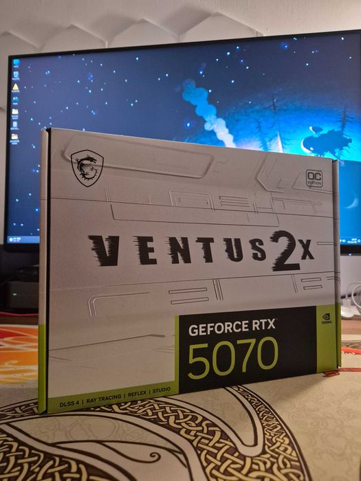 Placa video MSI GeForce RTX 5070 VENTUS 2X OC White - noua, sigilata - garantie