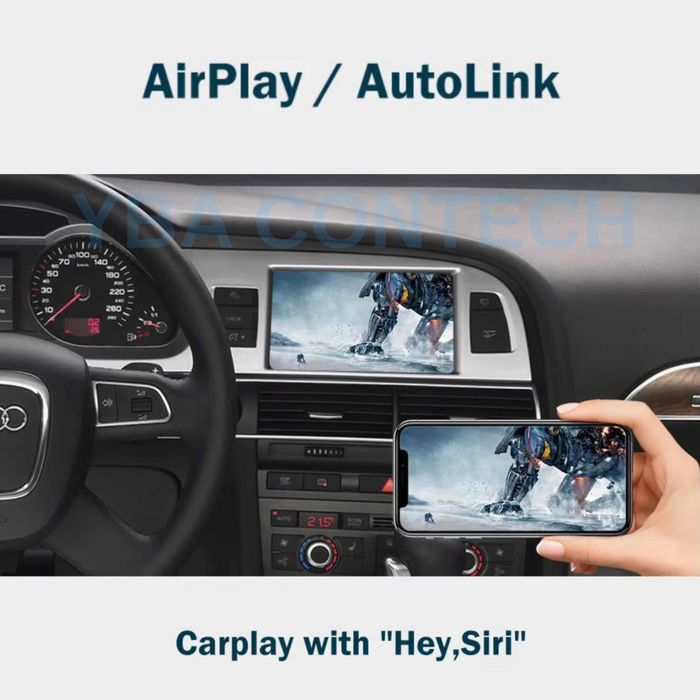 Modul CarPlay / Android Auto Wireless Compatibil cu Audi A6 C6 Facelift (2009–2011, MMI 3G) Audi Q7 (2012–2015)