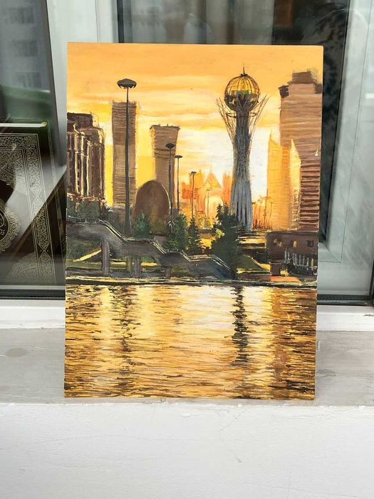 картина 35х25  Байтерек Астана. Живопись